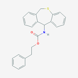 molecular formula C23H21NO2S B188669 Phenethyl (6,11-dihydrodibenzo(b,e)thiepin-11-yl)carbamate CAS No. 74797-23-2