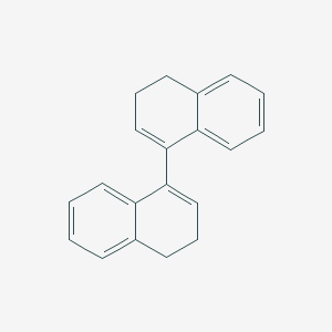 molecular formula C20H18 B188679 1,1'-Binaphthyl, 3,3',4,4'-tetrahydro- CAS No. 5405-96-9