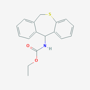 Carbamic acid, (6,11-dihydrodibenzo(b,e)thiepin-11-yl)-, ethyl ester