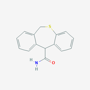 molecular formula C15H13NOS B188694 DIBENZO(b,e)THIEPIN-11-CARBOXAMIDE, 6,11-DIHYDRO- CAS No. 50741-66-7
