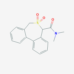 5,7-Dihydro-N,N-dimethyldibenzo(c,e)thiepin-5-carboxamide 6,6-dioxide