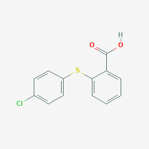 molecular formula C13H9ClO2S B188728 Benzoic acid, 2-[(4-chlorophenyl)thio]- CAS No. 6469-85-8