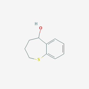 molecular formula C10H12OS B188732 2,3,4,5-Tetrahydro-1-benzothiepin-5-ol CAS No. 20500-27-0