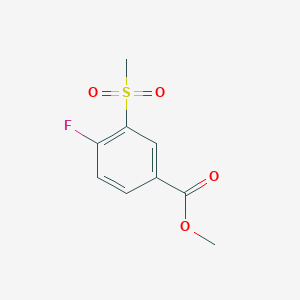 molecular formula C9H9FO4S B188733 4-氟-3-(甲磺酰基)苯甲酸甲酯 CAS No. 160819-39-6