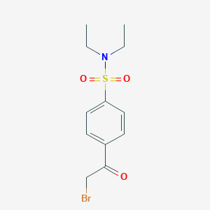 molecular formula C12H16BrNO3S B188747 4-(bromoacetyl)-N,N-diethylbenzenesulfonamide CAS No. 58722-36-4