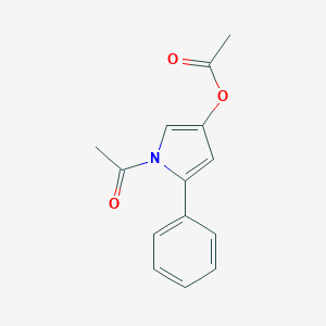 molecular formula C14H13NO3 B018875 N-Acetyl-3-acetoxy-5-phenylpyrrole CAS No. 100750-39-8