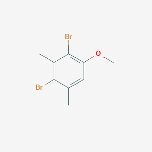 molecular formula C9H10Br2O B188757 2,4-Dibromo-1-methoxy-3,5-dimethylbenzene CAS No. 83385-81-3