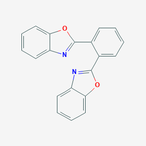 molecular formula C20H12N2O2 B188771 BENZOXAZOLE, 2,2'-o-PHENYLENEBIS- CAS No. 2442-21-9