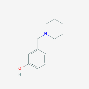 molecular formula C12H17NO B188776 3-(1-Piperidinylmethyl)phenol CAS No. 73279-04-6