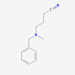 molecular formula C12H16N2 B018878 N-METHYL-N-(3-CYANOPROPYL)BENZYLAMINE CAS No. 89690-05-1