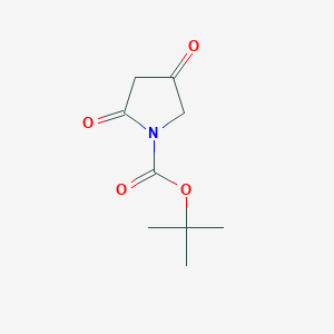 molecular formula C9H13NO4 B188780 叔丁基 2,4-二氧代吡咯烷-1-羧酸酯 CAS No. 182352-59-6