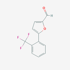 molecular formula C12H7F3O2 B188781 5-[2-(Trifluoromethyl)phenyl]furan-2-carbaldehyde CAS No. 94098-56-3