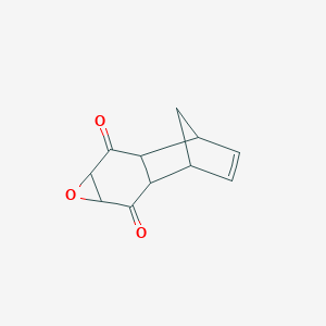 molecular formula C11H10O3 B188793 5-Oxatetracyclo[7.2.1.0~2,8~.0~4,6~]dodec-10-ene-3,7-dione CAS No. 2435-32-7