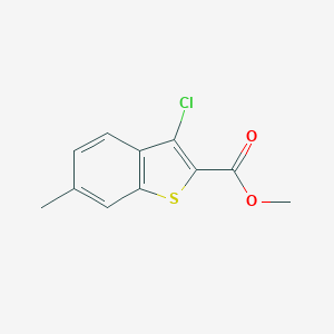 molecular formula C11H9ClO2S B188795 Methyl 3-chloro-6-methyl-1-benzothiophene-2-carboxylate CAS No. 59812-34-9