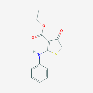 Ethyl 2-anilino-4-oxo-4,5-dihydro-3-thiophenecarboxylate