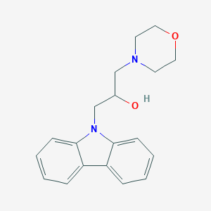 molecular formula C19H22N2O2 B188806 alpha-(4-Morpholinylmethyl)-9H-carbazole-9-ethanol CAS No. 91324-16-2
