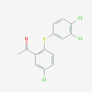 Ethanone, 1-[5-chloro-2-[(3,4-dichlorophenyl)thio]phenyl]-