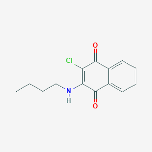 molecular formula C14H14ClNO2 B188830 2-(Butylamino)-3-chloronaphthalene-1,4-dione CAS No. 22272-30-6