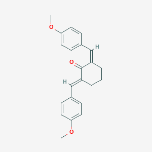 molecular formula C22H22O3 B188839 2,6-Bis(4-methoxybenzylidene)cyclohexanone CAS No. 6275-32-7