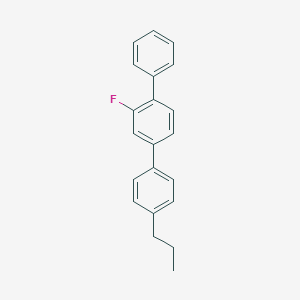 molecular formula C21H19F B188845 2-Fluoro-1-phenyl-4-(4-propylphenyl)benzene CAS No. 95379-25-2
