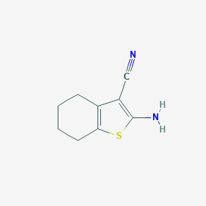 molecular formula C9H10N2S B188851 2-Amino-4,5,6,7-tetrahydrobenzo[b]thiophene-3-carbonitrile CAS No. 4651-91-6