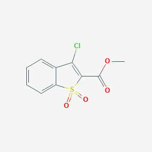 molecular formula C10H7ClO4S B188859 Methyl 3-chlorobenzo(b)thiophene-2-carboxylate 1,1-dioxide CAS No. 21211-23-4