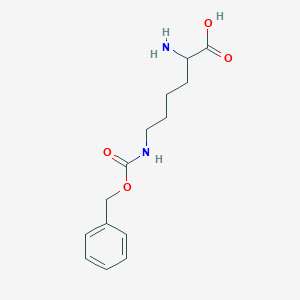 molecular formula C14H20N2O4 B188863 2-Amino-6-(((benzyloxy)carbonyl)amino)hexanoic acid CAS No. 25931-47-9