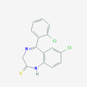 7-Chloro-5-(2-chlorophenyl)-1,3-dihydro-2H-1,4-benzodiazepine-2-thione