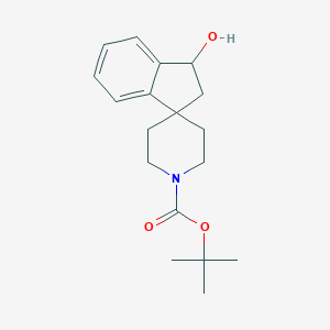 molecular formula C18H25NO3 B188885 Tert-butyl 3-hydroxyspiro[indan-1,4'-piperidine]-1'-carboxylate CAS No. 185525-42-2
