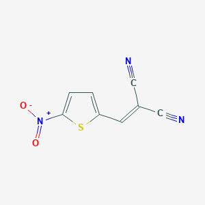molecular formula C8H3N3O2S B188886 2-[(5-Nitrothiophen-2-yl)methylidene]propanedinitrile CAS No. 84653-70-3