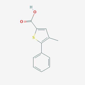 molecular formula C12H10O2S B188898 4-Methyl-5-phenylthiophene-2-carboxylic acid CAS No. 40133-12-8