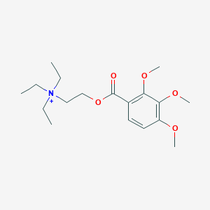molecular formula C18H30NO5+ B188901 Triethyl(2-hydroxyethyl)ammonium 3,4,5-trimethoxybenzoate CAS No. 4386-76-9