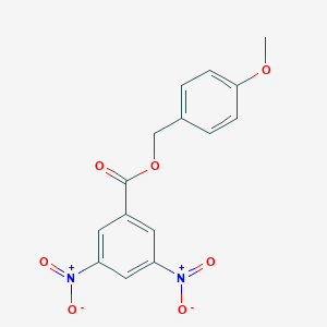 molecular formula C15H12N2O7 B188906 (4-Methoxyphenyl)methyl 3,5-dinitrobenzoate CAS No. 93141-01-6