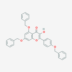 molecular formula C36H28O6 B018891 5,7-Bis-(benzyloxy)-2-(4-(benzyloxy)phenyl)-3-hydroxy-4H-chromen-4-one CAS No. 23405-70-1