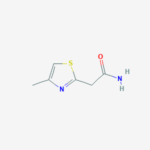 molecular formula C6H8N2OS B188910 2-(4-Methyl-1,3-thiazol-2-yl)acetamide CAS No. 173739-73-6