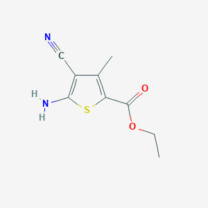 molecular formula C9H10N2O2S B188916 Ethyl 5-amino-4-cyano-3-methylthiophene-2-carboxylate CAS No. 23903-46-0
