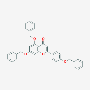 molecular formula C36H28O5 B018892 5,7-Bis-(benzyloxy)-2-(4-(benzyloxy)phenyl)-4H-chromen-4-one CAS No. 96333-59-4