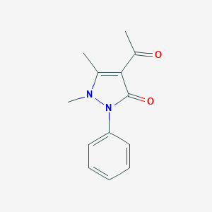 molecular formula C13H14N2O2 B188943 4-acetyl-1,5-dimethyl-2-phenyl-1,2-dihydro-3H-pyrazol-3-one CAS No. 40570-67-0