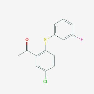 Ethanone, 1-[5-chloro-2-[(3-fluorophenyl)thio]phenyl]-