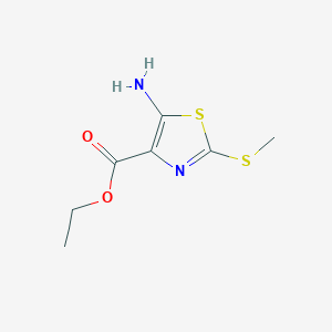 Ethyl 5-amino-2-methylsulfanyl-1,3-thiazole-4-carboxylate