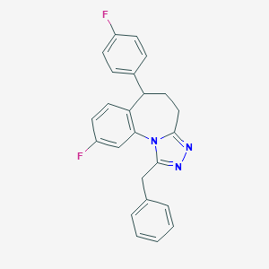1-benzyl-9-fluoro-6-(4-fluorophenyl)-5,6-dihydro-4H-[1,2,4]triazolo[4,3-a][1]benzazepine