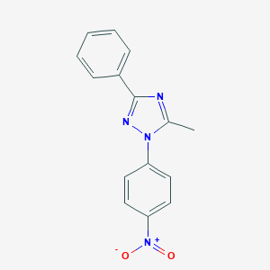 molecular formula C15H12N4O2 B188981 1H-1,2,4-Triazole, 5-methyl-1-(4-nitrophenyl)-3-phenyl- CAS No. 115591-24-7