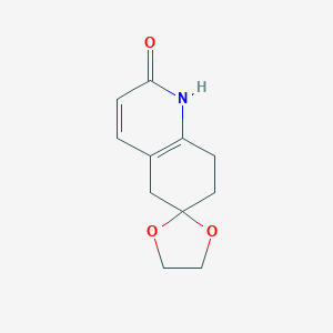 molecular formula C11H13NO3 B188982 1,5,7,8-Tetrahydro-2H-spiro[quinoline-6,2'-[1,3]dioxolan]-2-one CAS No. 120686-08-0