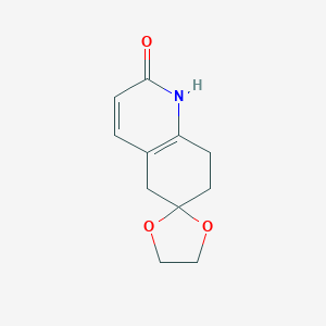 molecular formula C11H13NO3 B188982 Spiro[1,3-dioxolane-2,6'-1,5,7,8-tetrahydroquinoline]-2'-one CAS No. 120686-08-0