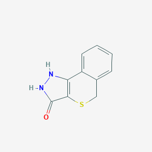 molecular formula C10H8N2OS B188986 1,2-Dihydroisothiochromeno(4,3-c)pyrazol-3(5H)-one CAS No. 59961-21-6