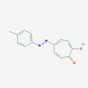 molecular formula C14H12N2O2 B188991 5-p-Tolylazotropolone CAS No. 19281-39-1