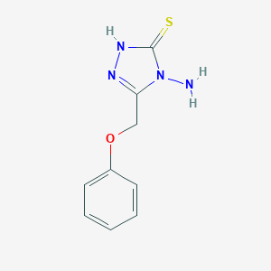 molecular formula C9H10N4OS B188993 4-amino-5-(phenoxymethyl)-4H-1,2,4-triazole-3-thiol CAS No. 4461-15-8