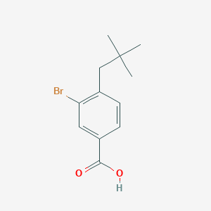 molecular formula C12H15BrO2 B189005 3-Bromo-4-neopentylbenzoic acid CAS No. 904444-37-7