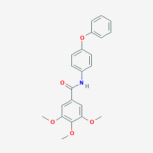 molecular formula C22H21NO5 B189006 3,4,5-trimethoxy-N-(4-phenoxyphenyl)benzamide CAS No. 112960-57-3