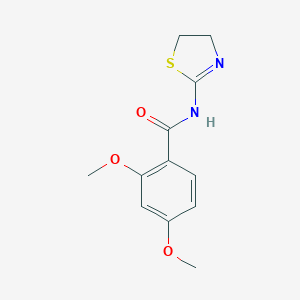 molecular formula C12H14N2O3S B189009 N-(4,5-dihydro-1,3-thiazol-2-yl)-2,4-dimethoxybenzamide CAS No. 5649-91-2